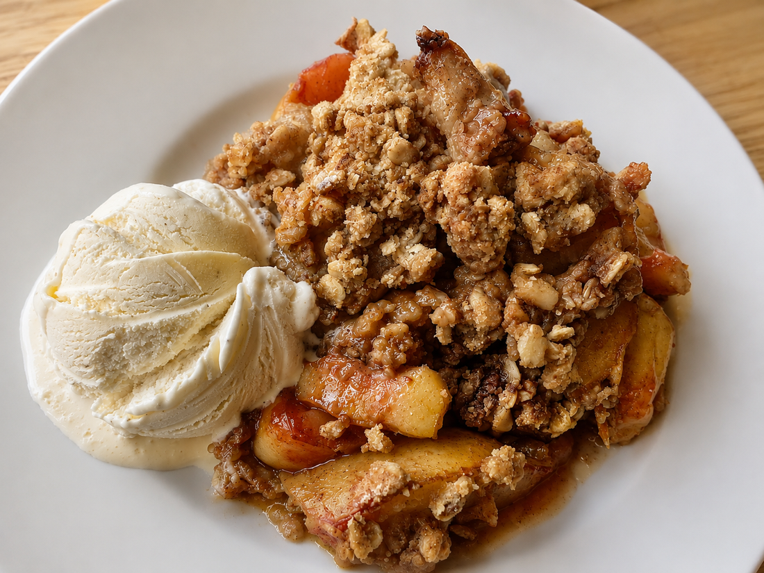 Blood Orange & Maple Pear Crumble