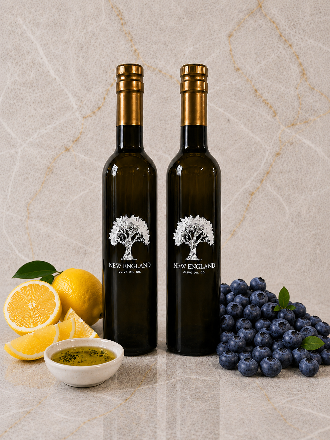 Lemon Olive Oil & Wild Aged Blueberry Balsamic Vinegar